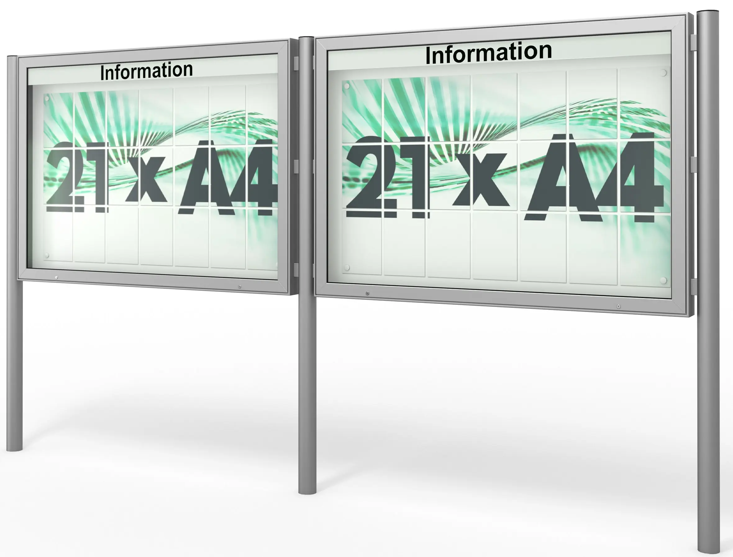 2er Schaukastenanlage - Reihenanlage